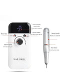 Electric Nail Drill 45000RPM High Speed Professional Portable Nail File Kit for Acrylic Gel Nails Manicure Pedicure Polishing Cuticle and Home Salon Use