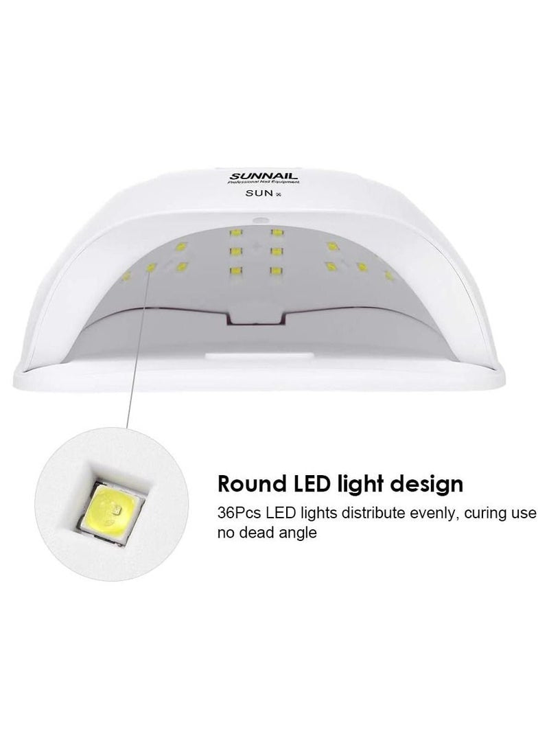 54W UV LED Nail Lamp Professional Sunlight Nail Gail Dryer Machine for Fingernails Toenails