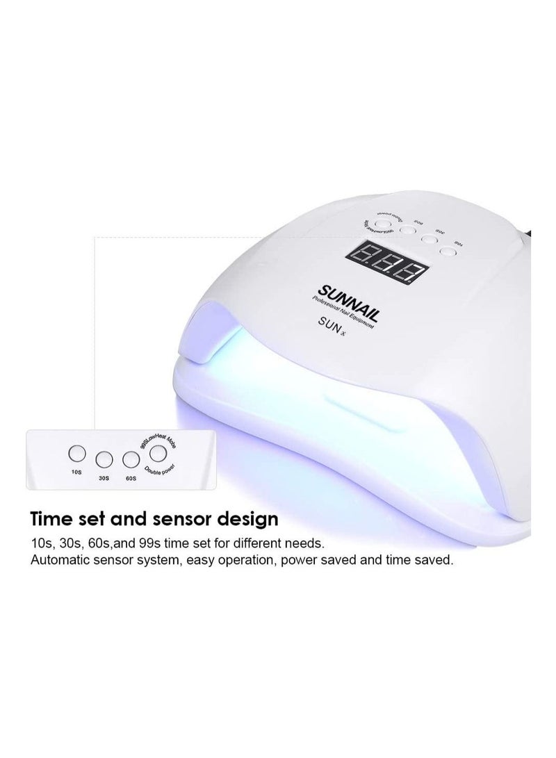 54W UV LED Nail Lamp Professional Sunlight Nail Gail Dryer Machine for Fingernails Toenails
