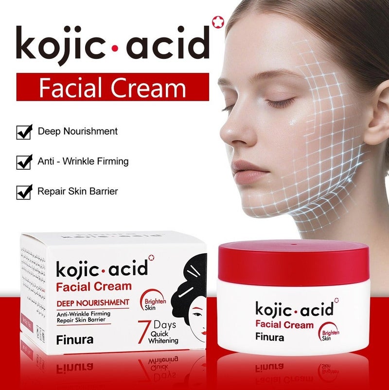 Kojic Acid Facial Cream Deep Nourishment Anti-Wrinkle Firming Repair Skin Barrier 50 gm