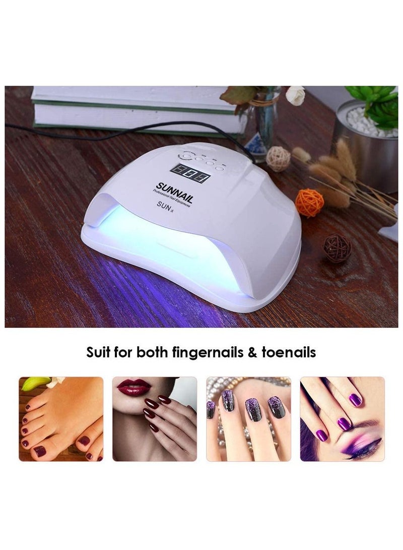 54W UV LED Nail Lamp Professional Sunlight Nail Gail Dryer Machine for Fingernails Toenails